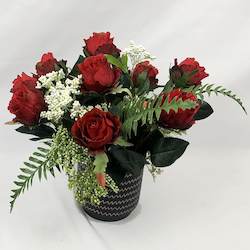 Romance In Red - Artificial Flowers (Faux, Silk)