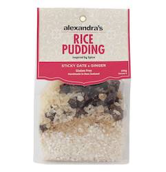 Beer, wine and spirit wholesaling: Alexandra's Rice Pudding Sticky Date & Ginger 230gm (8)