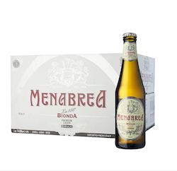 Beer, wine and spirit wholesaling: Menabrea 1846 Bionda 330ml 4.8% ABV Carton of 24