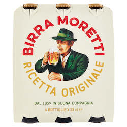 Beer, wine and spirit wholesaling: Moretti Lager 3PACK 4.6% 330ml