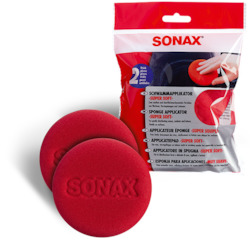 Microfibre Cloths Pads: SONAX SPONGE APPLICATOR SUPER SOFT, REACHES TIGHTEST CRACKS AND HOLLOWS