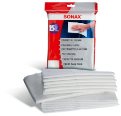 Microfibre Cloths Pads: SONAX POLISHING CLOTHS 15 PACK