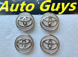 Motor vehicle part dealing - new: 4 pieces 56mm Toyota Silver Wheel Center Caps