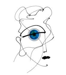 Blue Eye Print | UNFRAMED