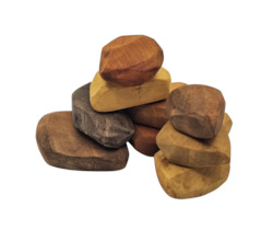 Wood: Wooden Stacking Stones