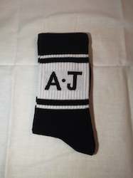 Clothing: Black A.J Socks