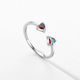 Spectral Heart Adjustable Ring - Sterling Silver