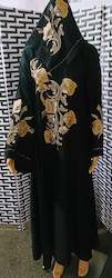Clothing: Gold embroidery Abaya