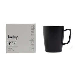 Products: Bailey + Gray Matte Black Mug 340ml