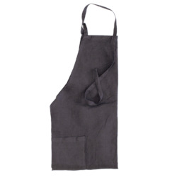 Products: Bailey + Gray 100% Stonewashed Linen Apron Charcoal Grey
