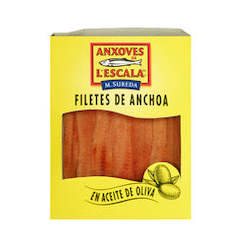 Anchovy fillets in olive oil - 80g