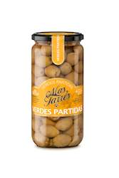 Mas TarrÃ©s split olives jar - 450g