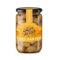 Olive Oil And Olives: Mas Tarres Split Olives jar 220g