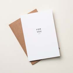 For You Card - By the Aroha Project