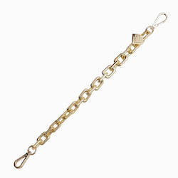 Clothing: saben feature gold chunky chain handle