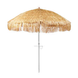 All: Hula 210cm Beach Umbrella - Raffia Thatch