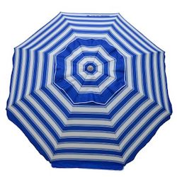 Daytripper 210cm Beach Umbrella - Royal & White
