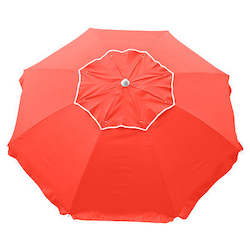 All: Beachcomber 210cm Beach Umbrella - Fluro Orange