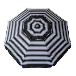 Daytripper 210cm Beach Umbrella - Black & White