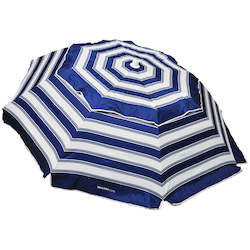 Best Sellers: Portabrella 185cm Compact Beach Umbrella - Nautical Stripe