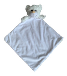 Paws the BitsyBon White Bear Blanket