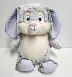 Toy: Grey Cubbie Bunny (Lilac Stars)