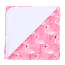 Toy: Pink Flamingos Minky Blanket
