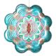 Turquoise Snowflake Wind Spinner