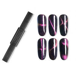 Toiletry wholesaling: Cat Eye Magnetic Stick Double Ends  - Black