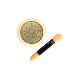 Toiletry wholesaling: Pressed Chrome Powder - Silver Champagne