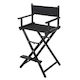 Makeup Chair - Black with Carry Bag (Lower version - 670mm seat height)