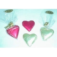 Event, recreational or promotional, management: Foiled chocolate heart 3.5cm x 3.5cm
