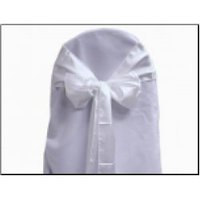 Event, recreational or promotional, management: Chair Sash -White Organza
