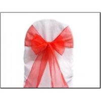 Event, recreational or promotional, management: Chair Sash - Red Organza