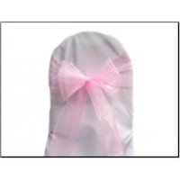 Event, recreational or promotional, management: Chair Sash - Pink Organza