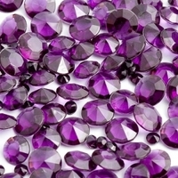 Event, recreational or promotional, management: Table Crystals 3 sizes - Purple