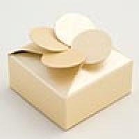 Petal top favour box - Pale Gold