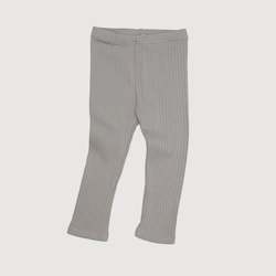 Baby wear: Wide Ribbed Legging - Dove