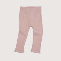 Baby wear: Wide Ribbed Legging - Bisque