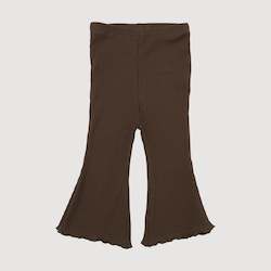 Baby wear: Ribbed Bell Bottoms - Olive