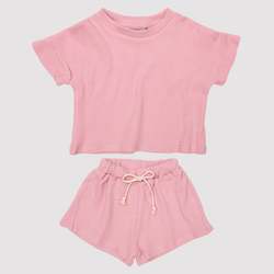 Baby wear: Lounge 2-Piece Set - Pastel Pink