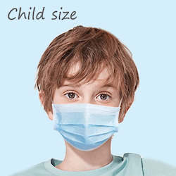 Frontpage: CHILD SIZE medical-grade disposable face masks - box of 50