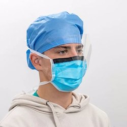 Medical Grade: Level 3 / Type IIR Surgical Masks - Tie Back No Fog with Visor - Box of 30