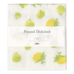 Printed Dishcloth - Lemons and Pears