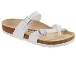 Footwear: Mayari birko-flor white womens