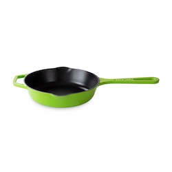 Pans: Cast Iron Skillet Pan In Green