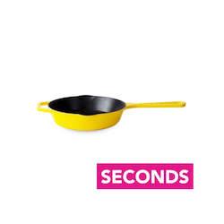 Seconds Sale: Seconds: Yellow Cast Iron Skillet Pan