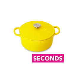 Seconds Sale: Seconds: Yellow Cast Iron Dutch Oven