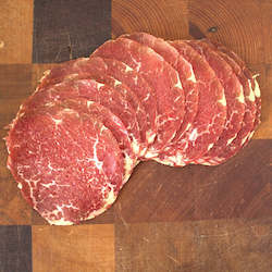 Meat wholesaling - except canned, cured or smoked poultry or rabbit meat: Wagyu Bresaola