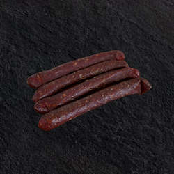 Meat wholesaling - except canned, cured or smoked poultry or rabbit meat: Wagyu Biersticks Original